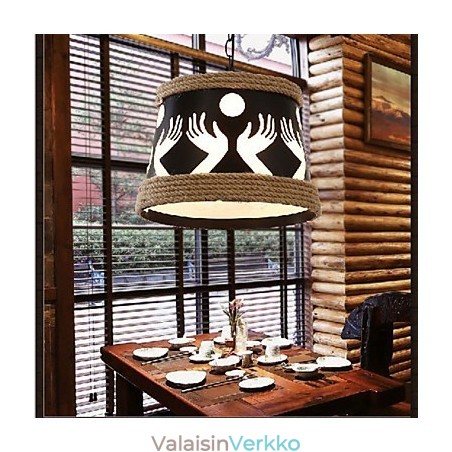 Hamppu American Retro Cafe Yksinkertainen pastoraalinen kattokruunu Hamppu American Retro Cafe Yksinkertainen pastoraalinen kattokruunu