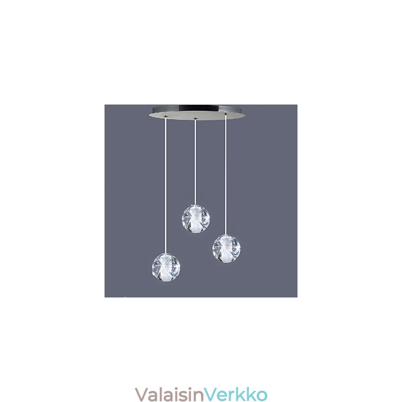 Crystal Glass Kattokruunu Hail 3B