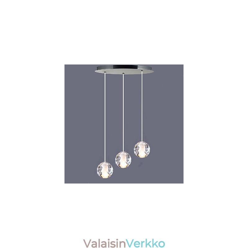 Crystal Glass Kattokruunu Hail 3B