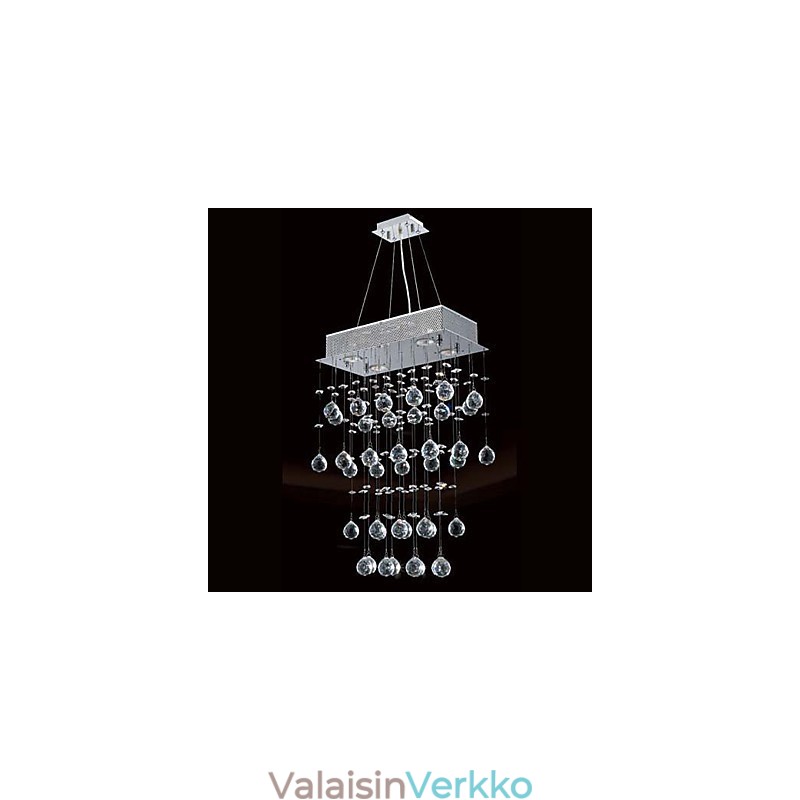 Moderni nykyaikainen kristalliminityyppinen sähköpinnoitettu kattokruunu uppoteline