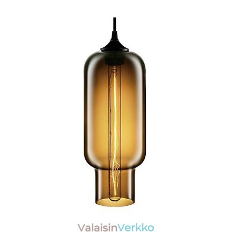70 W moderni lasiriippuvalaisin ruskea kupla 70 W moderni lasiriippuvalaisin ruskea kupla