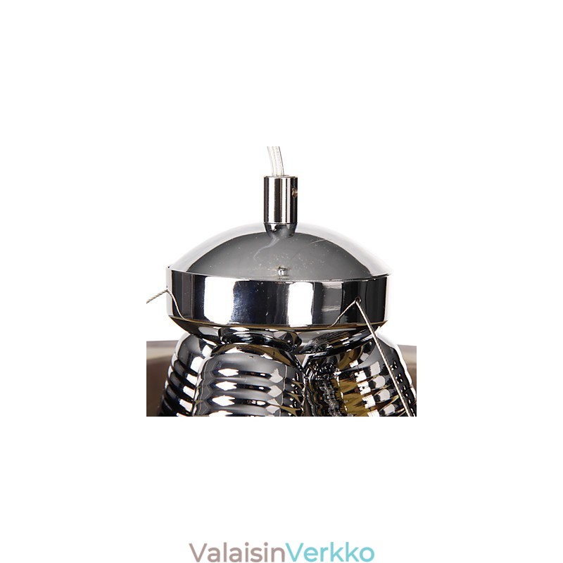 Italialaistyylinen moderni viehättävä 3 vaalea riipus mustalla läpinäkyvällä varjostimella