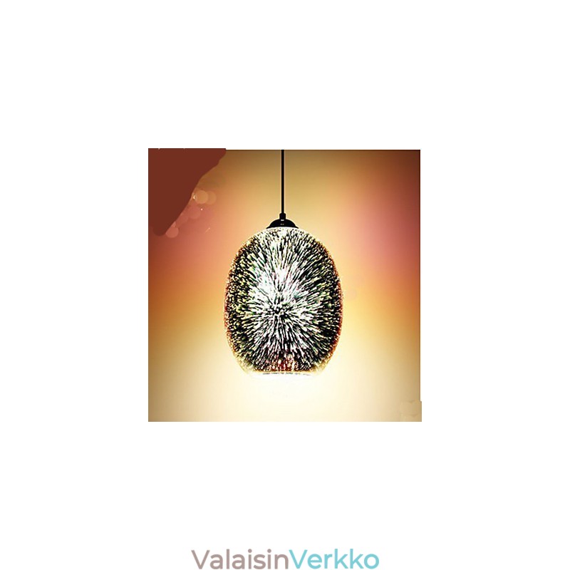 Yksinkertainen pöytä 3D Glass Creative Pendant
