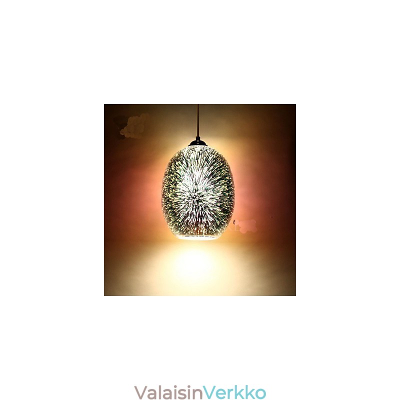 Yksinkertainen pöytä 3D Glass Creative Pendant
