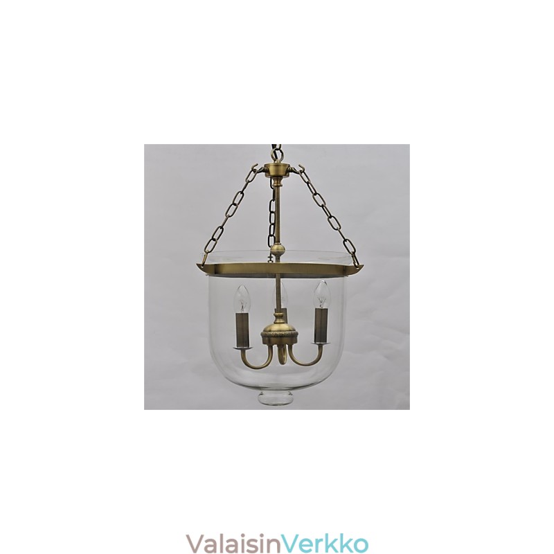 Amerikkalainen maa Vintage temppelikello lasikruunu
