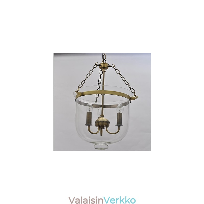 Amerikkalainen maa Vintage temppelikello lasikruunu