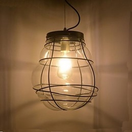 Pohjois-Eurooppa Yksinkertainen moderni Creative Glass Retro-riippuvalaisin