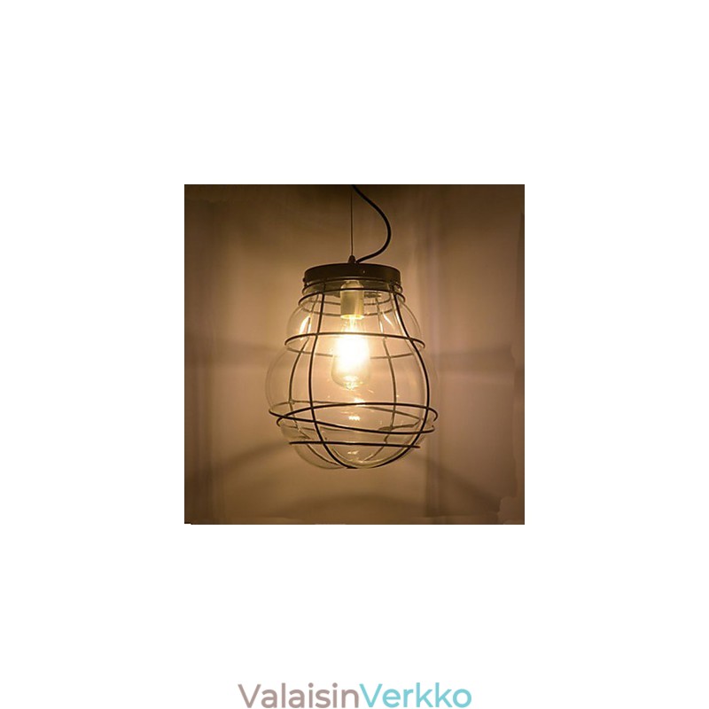Pohjois-Eurooppa Yksinkertainen moderni Creative Glass Retro-riippuvalaisin