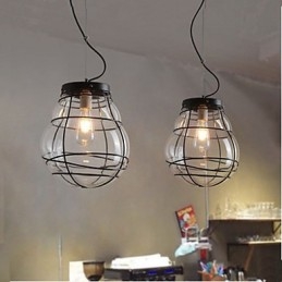 Pohjois-Eurooppa Yksinkertainen moderni Creative Glass Retro-riippuvalaisin