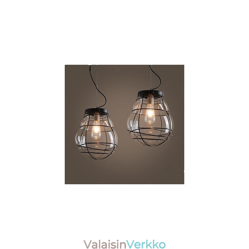 Pohjois-Eurooppa Yksinkertainen moderni Creative Glass Retro-riippuvalaisin