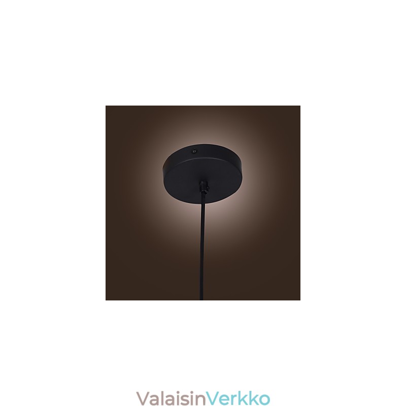 Läpinäkyvä lasiriippuvalaisin ruskea kupla