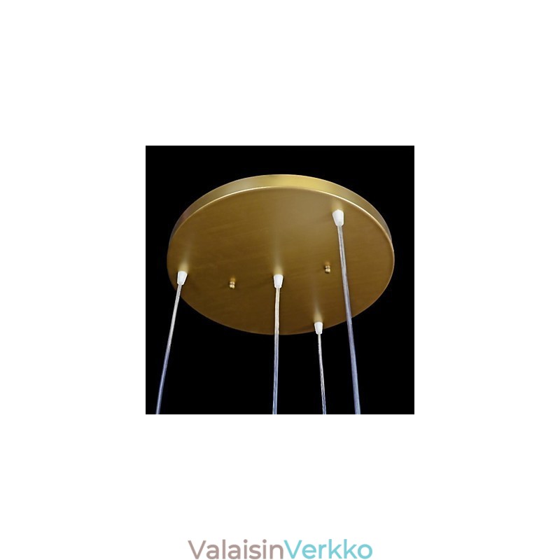 Pronssi riipus neljä valoa kuvio lasivarjostin European Retro Classic