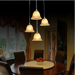Pendant Four Lights pronssi European Retro Classic