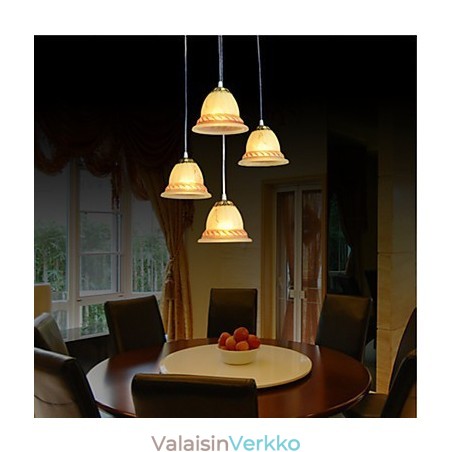 Pendant Four Lights pronssi European Retro Classic Pendant Four Lights pronssi European Retro Classic