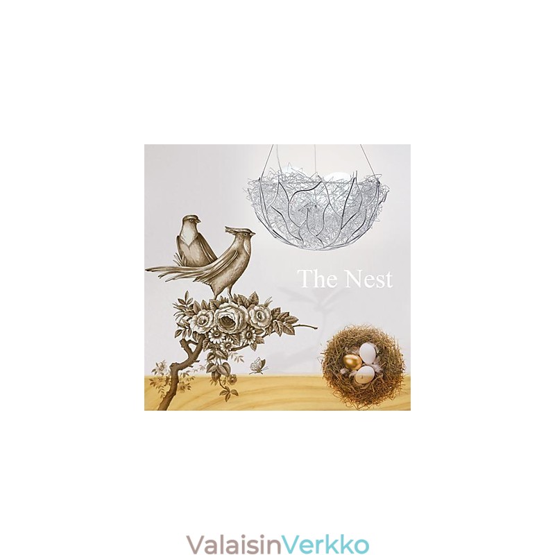 Moderni nykyaikainen hopeinen metalliriippuvalaisin