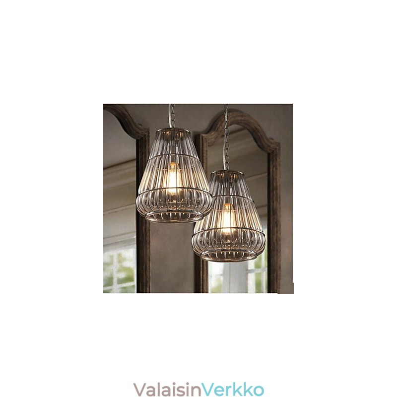 Amerikkalaistyylinen lasiriippuvalaisin Industrial Wind Cafe