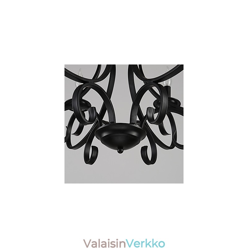 3 valoa Retro kattokruunu Country Metal
