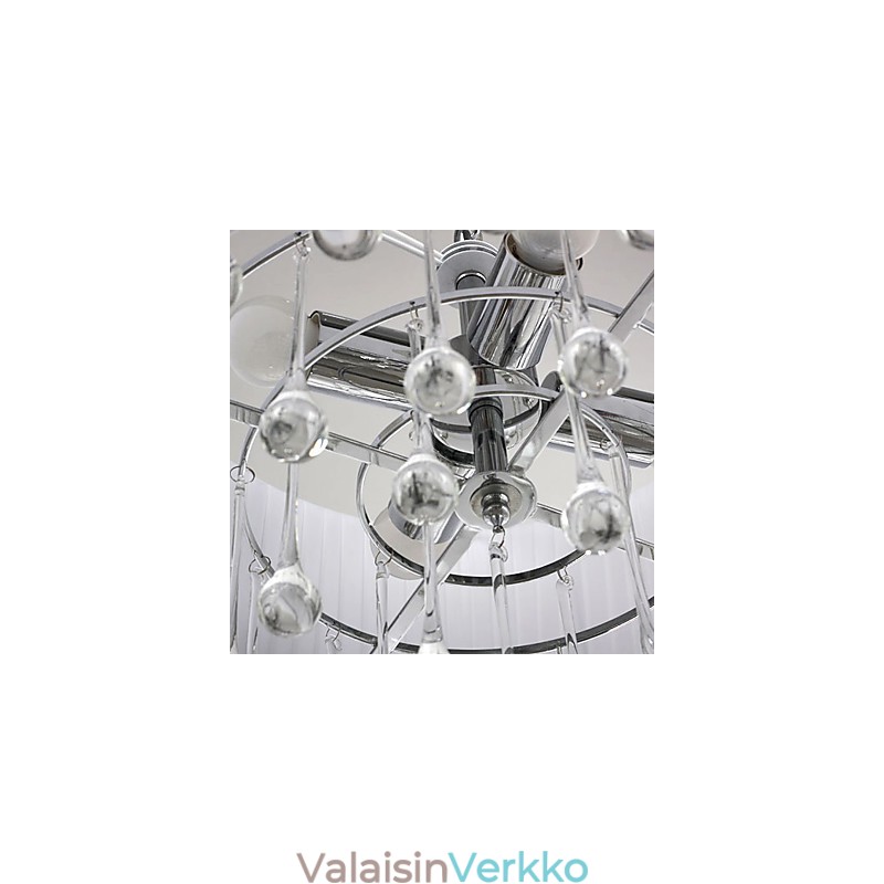 Contemporary Crystal 4 Light Riipus mustalla varjostimella