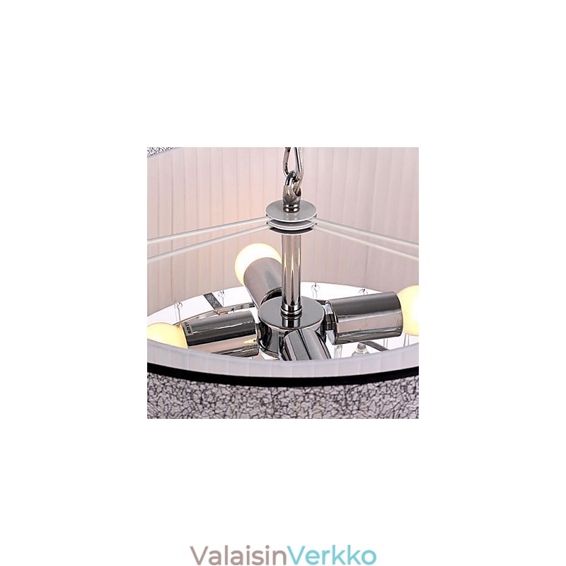 Contemporary Crystal 4 Light Riipus mustalla varjostimella