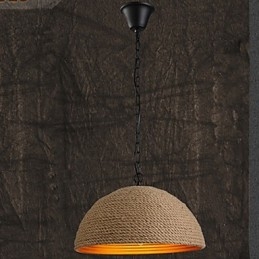 Vintage takorautainen kattokruunu Luova teollinen hamppu