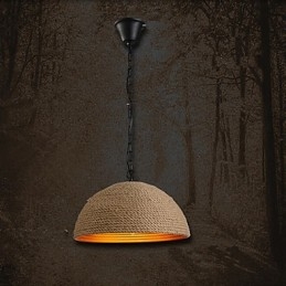 Vintage takorautainen kattokruunu Luova teollinen hamppu
