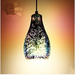Yksinkertainen pöytä 3D Glass Creative Pendant C