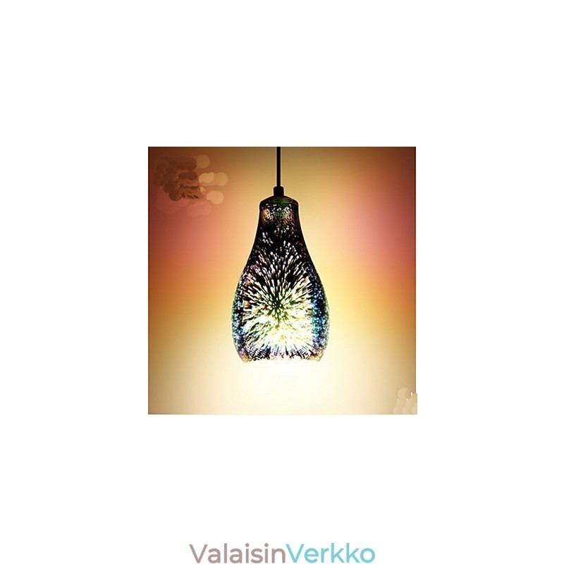 Yksinkertainen pöytä 3D Glass Creative Pendant C