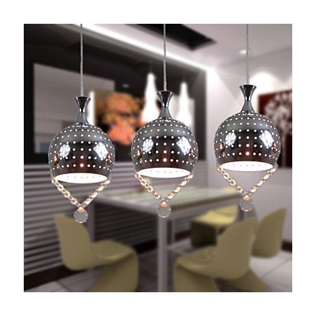 3 päätä riippuvalaisin Light Crystal Modern Contemporary Metal 3 päätä riippuvalaisin Light Crystal Modern Contemporary Metal