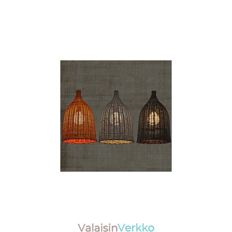 Rottinkinkruunu Kattokruunu Creative Retro rottinkivalaisin