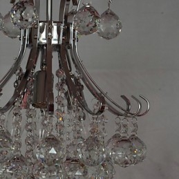Moderni nykyaikainen kristalli-mini-tyylinen sähköpinnoitettu kattokruunu-riippuvalaisin