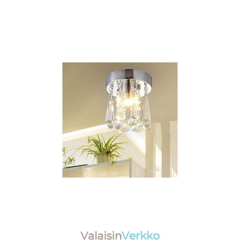 Modernit Crystal 1 -valot, uppoasennus kruunumuodossa