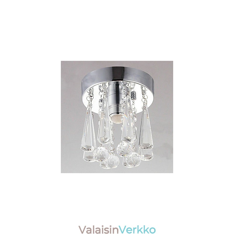 Modernit Crystal 1 -valot, uppoasennus kruunumuodossa