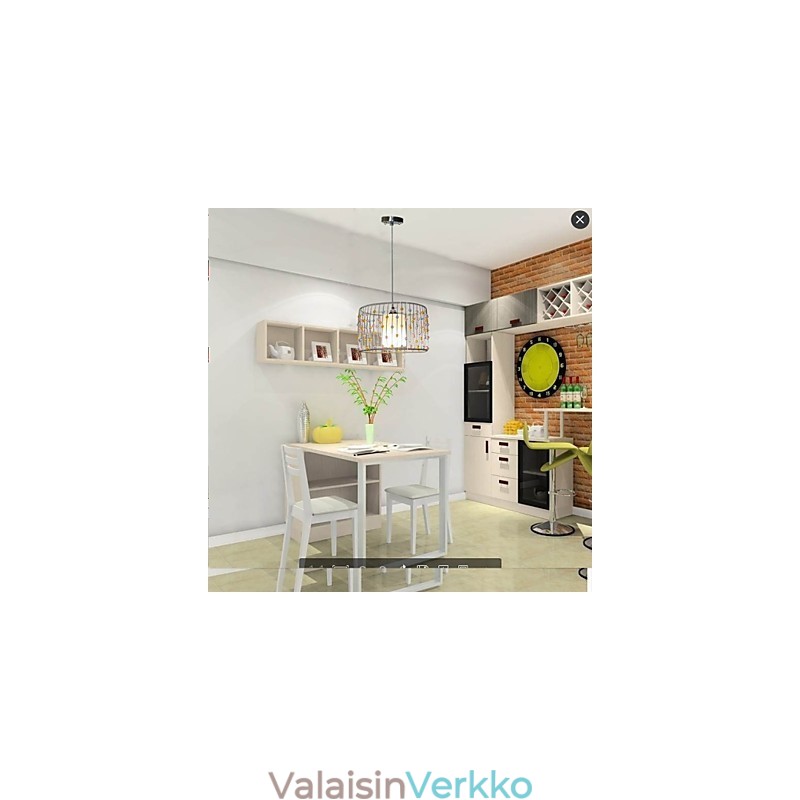 Lampun yksi pää on sylinterimäinen helmi.