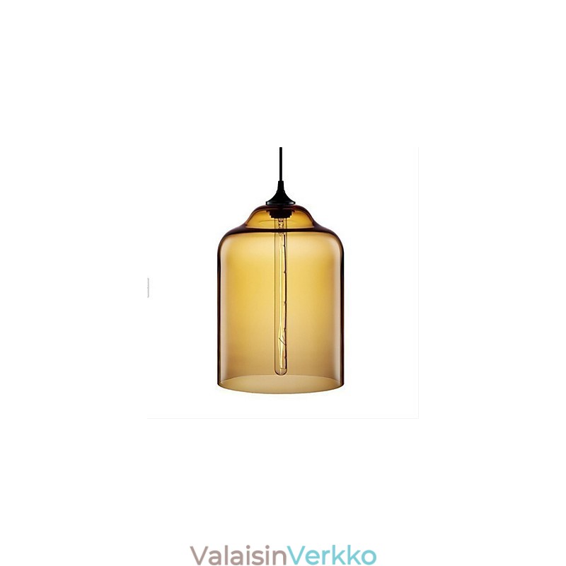 Retro Creative yhden pään lasiriippuvalaisin kahvila Goldfish Bowlissa