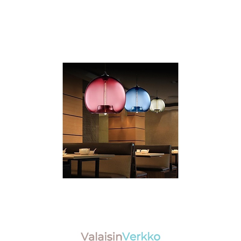 Retro Creative yhden pään lasiriippuvalaisin kahvila Goldfish Bowlissa