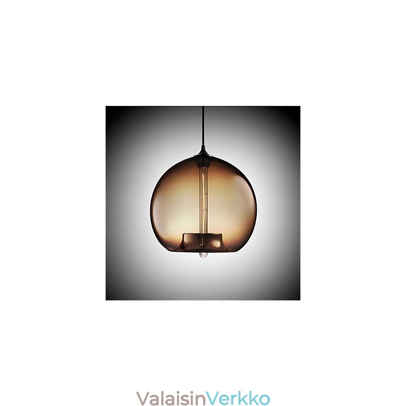 Retro Creative yhden pään lasiriippuvalaisin kahvila Goldfish Bowlissa