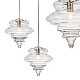 Riippuvalaisin 1 Light Modern Simplicity Väritön kirkas lasi