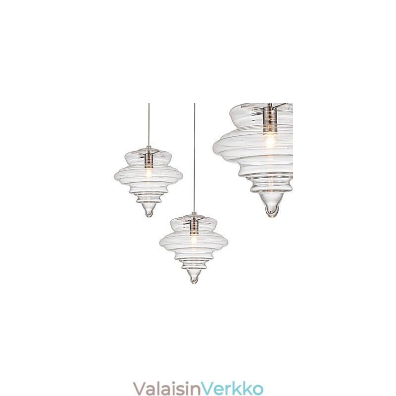 Riippuvalaisin 1 Light Modern Simplicity Väritön kirkas lasi