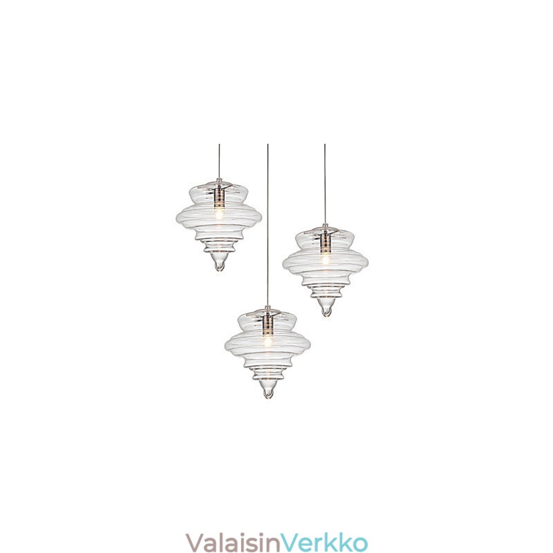 Riippuvalaisin 1 Light Modern Simplicity Väritön kirkas lasi
