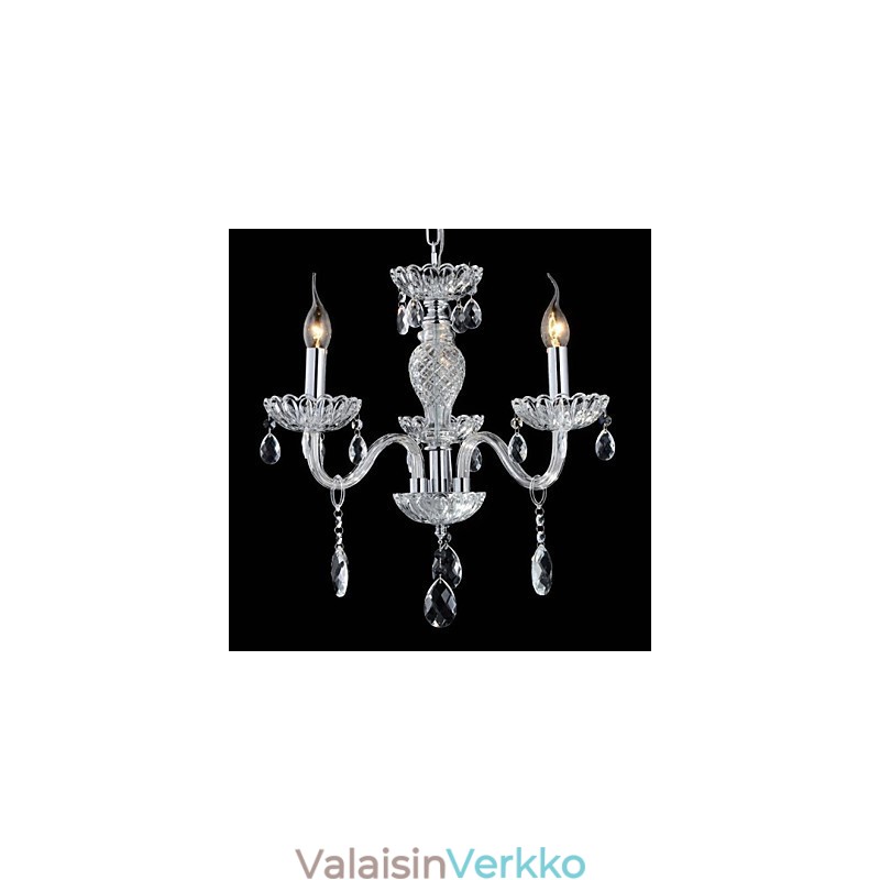 6 Valo Palatsin tyyliin lasikattokruunu kynttiläpolttimolla