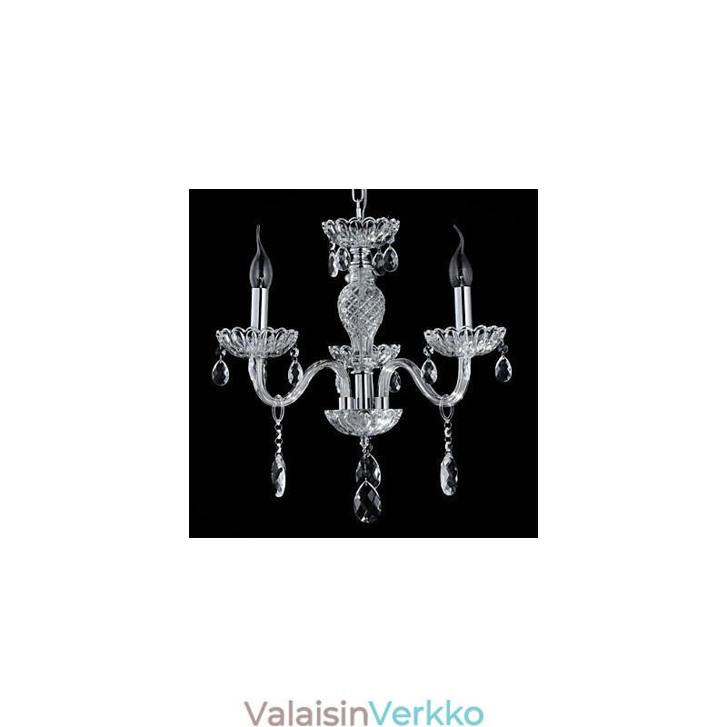 6 Valo Palatsin tyyliin lasikattokruunu kynttiläpolttimolla