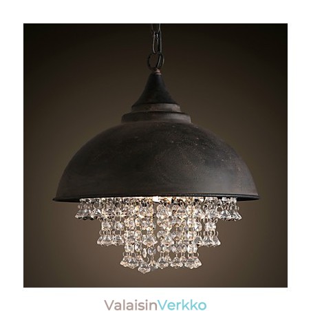 Parvi riippuvalaisin Crystal Retro Coffe Light Garage Metal