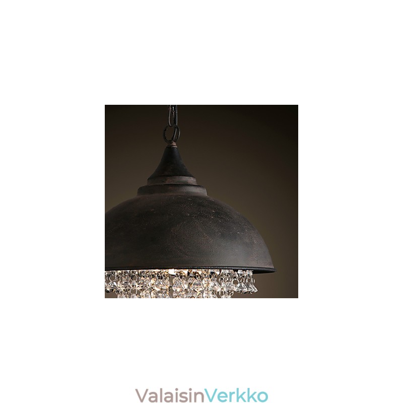 Parvi riippuvalaisin Crystal Retro Coffe Light Garage Metal
