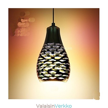 Yksinkertainen pöytä 3D Glass Creative Pendant