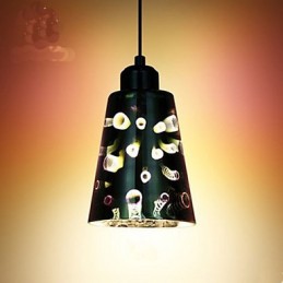 Yksinkertainen pöytä 3D Glass Creative Pendant