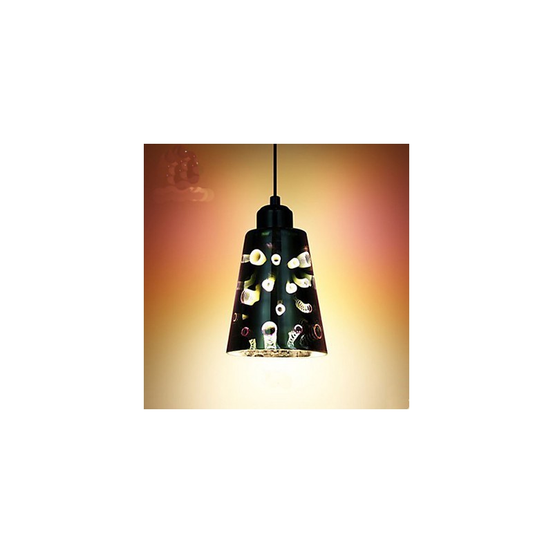 Yksinkertainen pöytä 3D Glass Creative Pendant