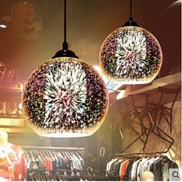 Yksinkertainen pöytä 3D Glass Creative Pendant
