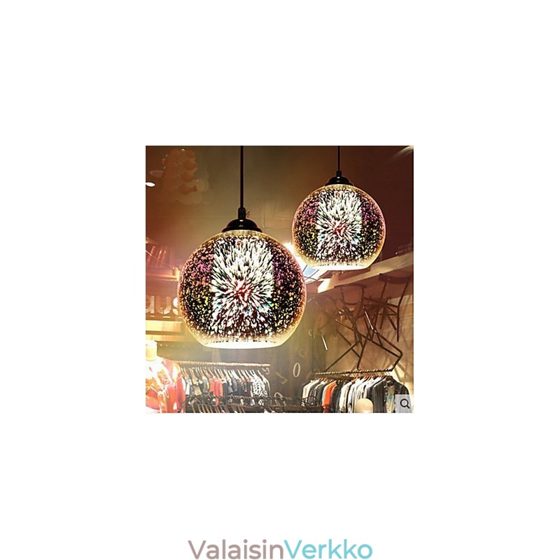 Yksinkertainen pöytä 3D Glass Creative Pendant