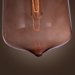 70 W moderni lasiriippuvalaisin läpinäkyvässä pullossa