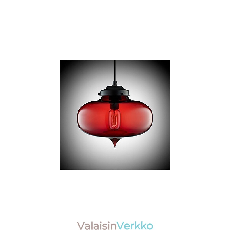 Retro Creative yhden pään lasiriippuvalaisin kahvila Goldfish Bowlissa